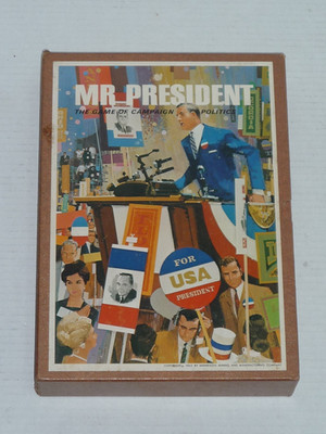VINTAGE 1965 MR PRESIDENT 3M CAMPAIGN POLITICS BOOKSHELF GAME COMPLETE UNPLAYED