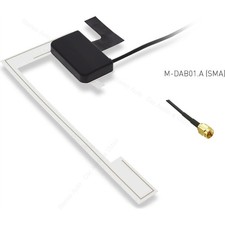ANTENNA DAB connettore SMA Macrom per parabrezza Auto Furgone Camper adesiva