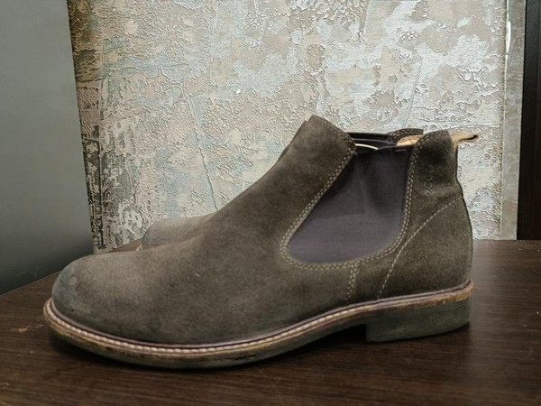 Men Ecco Boots Brown Suede 42 #3Q9Y
