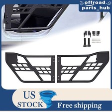 Utility Doors Rear Tube Steel Half Doors For 07-2018 Jeep Wrangler Jk 4 Doors