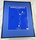 Mario Chalmers Miracle Signed Photo Display Framed 16x20 JSA Kansas