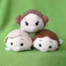 Star Wars LUKE SKYWALKER, HAN SOLO,  PRINCESS LEIA Tsum Tsum LOT 2016 New Hope