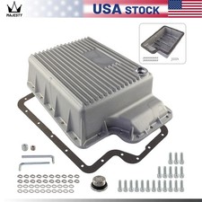 Heavy Duty 5R110 Transmission Deep Pan For Ford 6.0/6.4L F250/F350 03-10 Silver