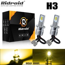 Mini Size H3 Led Fog Light Bulb Conversion Kit Super Bright Yellow Drl 3000k Usa Mini Size H3 Led Fog Light Bulb Conversion Kit Super Bright Yellow Drl 3000k Usa