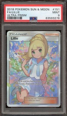 ポケモンカード　リーリエ(英語版)【PSA9】Lillie SR 151/156 Pokemon Lillie Ultra Prism Full Art #151 PSA 9 Mint | eBay