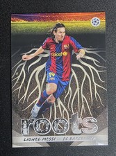 2025-26 Topps UEFA Soccer Roots RT-15 Lionel Messi, FC Barcelona The Goat Baaa!