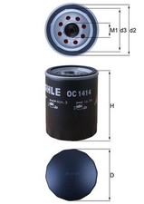 Ölfilter KNECHT OC 1414 Anschraubfilter für FORD TRANSIT CUSTOM TOURNEO FAD FDD