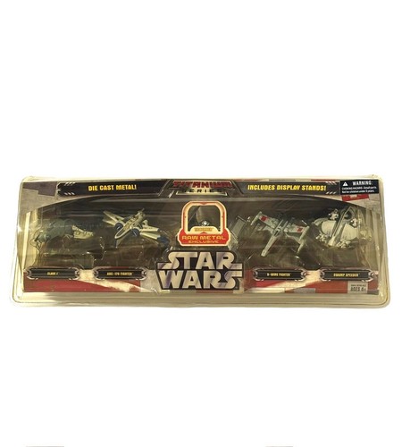 2005 Hasbro Star Wars Titanium Series Tie Bomber Slave 1 X-wing DieCast 5 pack - Picture 3 of 9