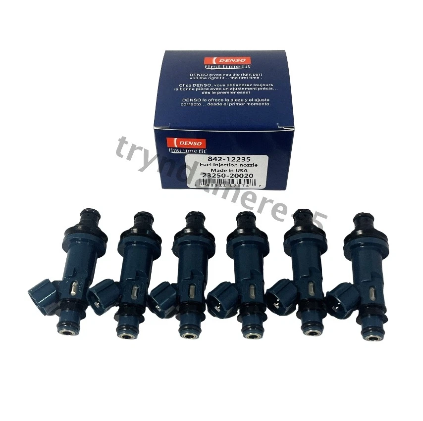 NEW Denso Fuel Injectors Set (6) 23250-20020 for 1997-2004 Lexus Toyota 3.0L V6 - Imagem 2 de 4
