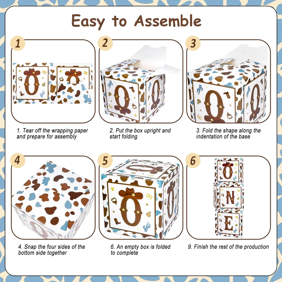 165 Piezas Mi Primer Rodeo Cumpleaños Decoraciones Niño, Vaquero Occidental 1er Cumpleaños D... Foto 4 de 4