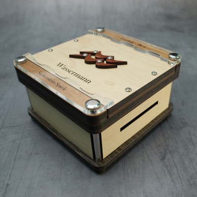 Zodiac Puzzle Box   Aquarius Sliding Maze Siebenstein Spiele Germany