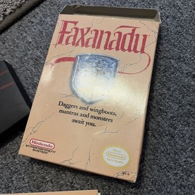 FAXANADU Nintendo NES 1989 Cart Sleeve & Manual Untested