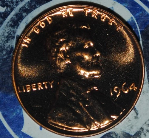 1964 Proof  incoln cent  {{{1F24