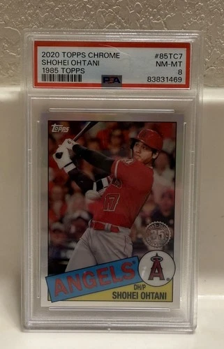 2020 TOPPS CHROME 1985 TOPPS #85TC7 SHOHEI OHTANI PSA 8