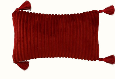Vocheer kleines Reisekissen Quasten Nackenstütze Mini Schlafen rot 11''x7''