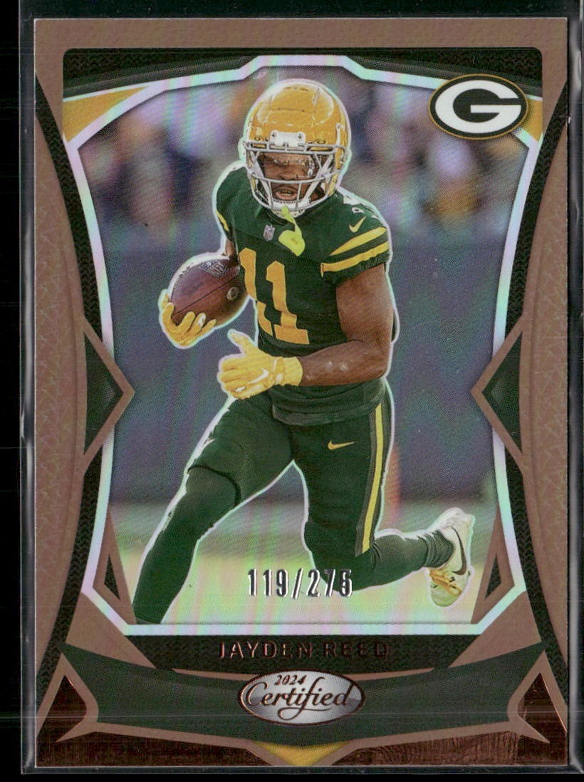 2024 Panini Certified #55 Jayden Reed Mirror Bronze #/275