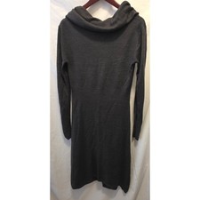 Connected Apparel Gray Cowl Neck Light Sweater Dress Size Medium