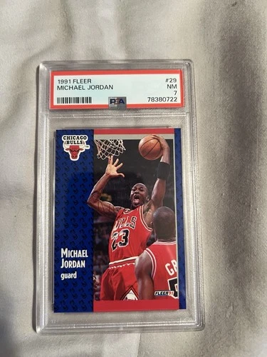 1991 FLEER MICHAEL JORDAN # 29 PSA 7 Real Nice Rare Iconic Vintage Card Bulls 🔥