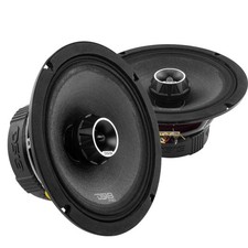 8" 275 Watt RMS 4-Ohm Motorcycle Mid Loudspeaker Built-in Tweeter Pair DS18