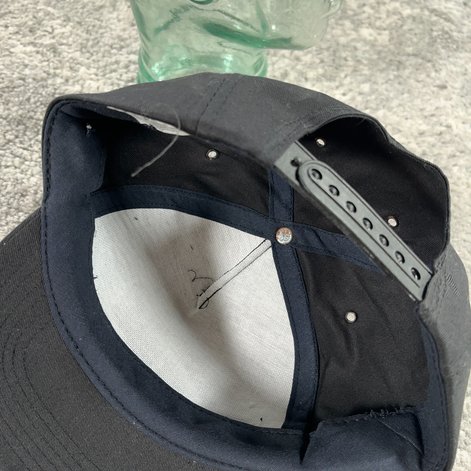 Vintage Basic Cigarettes Hat Cap Mens Snapback Bl… - image 7