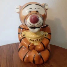 Disney Winnie The Pooh Tigger Ceramic Cookie Jar Vtg California Originals 70s