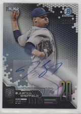 2019 Bowman Bowman Scouts' Top 100 Auto 12/50 Justus Sheffield #BTP-20 Auto 4z8