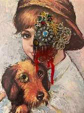 “Tom Sawyer’s Innocence Lost” -Mixed Media Vintage Jewelry Collage