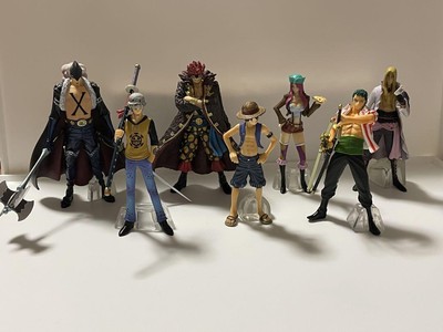 ONE PIECE Figure Lot of 7 Luffy Zoro Drake Kid Law Bonney Basil Hawkins No box