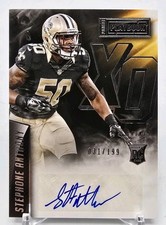 2015 Panini Playbook STEPHONE ANTHONY X's & O's Rookie RC Auto /199 Saints XO-SA