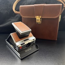 Vintage 1970s SX-70 Polaroid Land Camera With Leather Accessory Case