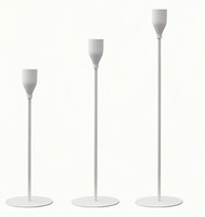 Kerzenhalter 3Er Set Weiß Metall FüR Stabkerzen Deko Tisch Wohnzimmer 3 StüCk