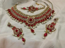 sk 51 Indian Jewelry Bollywood New Choker Beautiful Party Fancy Necklace Set