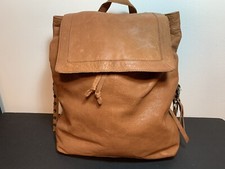 FRYE -BURNT ORANGE LEATHER BACKPACK FCH0038C leather Keychain