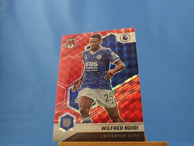 Wilfred Ndidi Premier League Soccer 2021-22 Red Mosaic Prizm