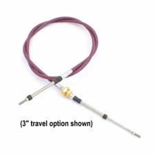 4 Series Push-Pull Cable, Bulkhead / Clamp Hubs, 1/4-28 Rods, (build to order)