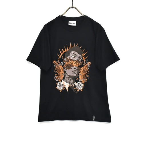 Fortnite Midas Skull T-shirt Short Sleeve Cotton 100% Black from Japan New - 第 1/6 張圖片