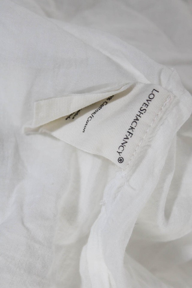 Love Shack Fancy Womens Cotton Lace Trim Ruffle Sleeve Dress White Size