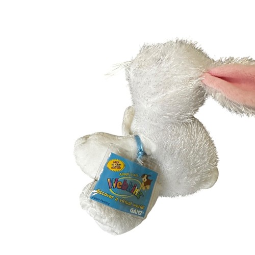 Webkinz White Bunny Plush Stuffed Animal Toy with Tag Easter Rabbit - Picture 9 of 15