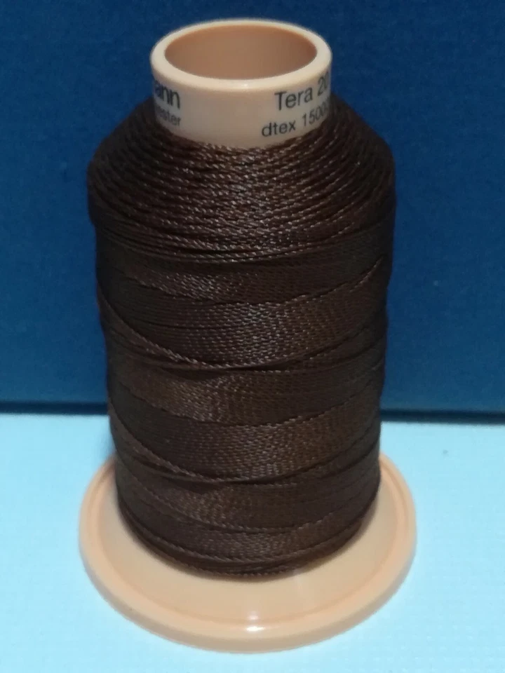 Gütermann Tera 20 dunkelbraun 1293 Nähgarn für Leder, Hundehalsbänder, Taschen