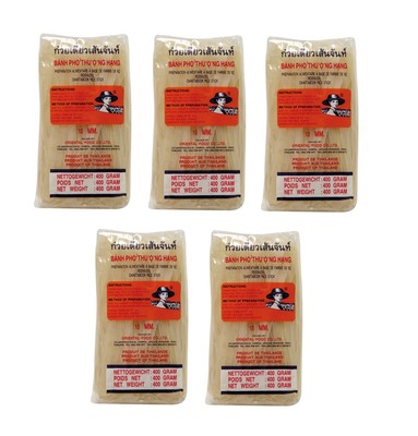 Reisnudeln 10mm breit 5 x 400g Farmer geschnitten straight Reis Nudeln Set
