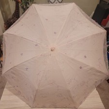 MICHIKO LONDON KOSHINO Folding Parasol Light Pink And Purple Flower Japan.