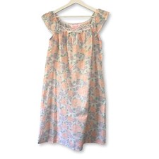 Vintage Sears Carriage Court New Night Gown Sleep Set Floral Lace Trim Size S