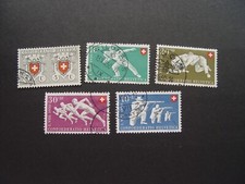 Schweiz 1950 Pro Patria MiNr. 545-549 Satz gest.  Michel: 45,00            