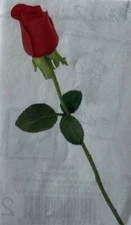 RED ROSEBUD Photoessence  Stickers(1pc)Mrs.Grossman•Floral •Garden•Outside•Stems