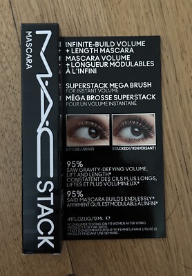 Mac Cosmetics Stack Mascara Infinite Built Volume Black