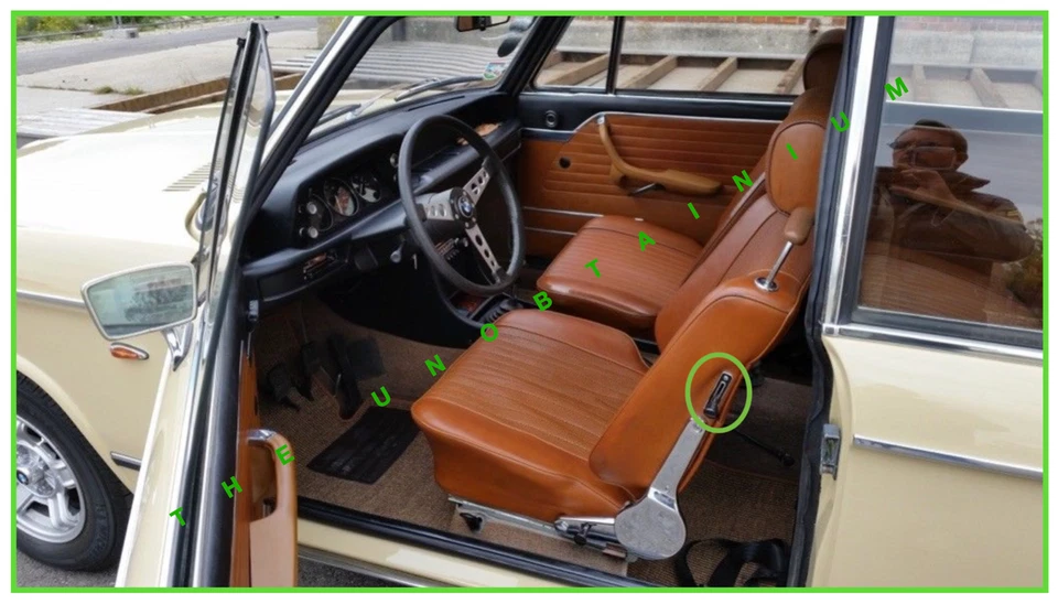 适合/适合宝马 2002 年座椅水平挡板套装(数量 2) — 第 4/4 张图片