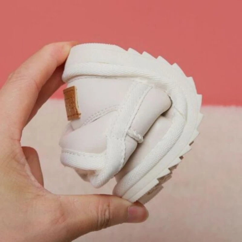 США Baby девочек Kids вечеринки бант меха с подкладкой ботинки ребенка ясельного возраста красивый нескользящий теплый туфли - Изображение 3 из 4