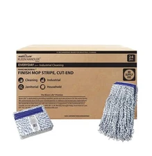 Cut End Finish Mop | 1.25" Universal Headband Maximum Absorption Finishing Mo...
