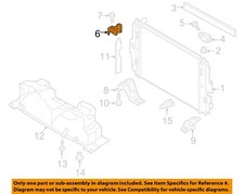 FIAT OEM 17-20 124 Spider Cooling Radiator Components-Side Bracket 68313144AA