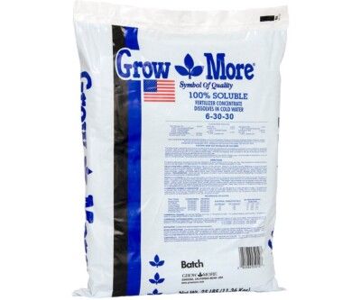 Grow More Soluble 6-30-30 Standard, 25 lbs SAVE $$ W/ BAY HYDRO $$